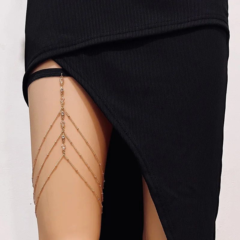 Body Jewellery - Moda letni artystyczny łańcuszek na udo