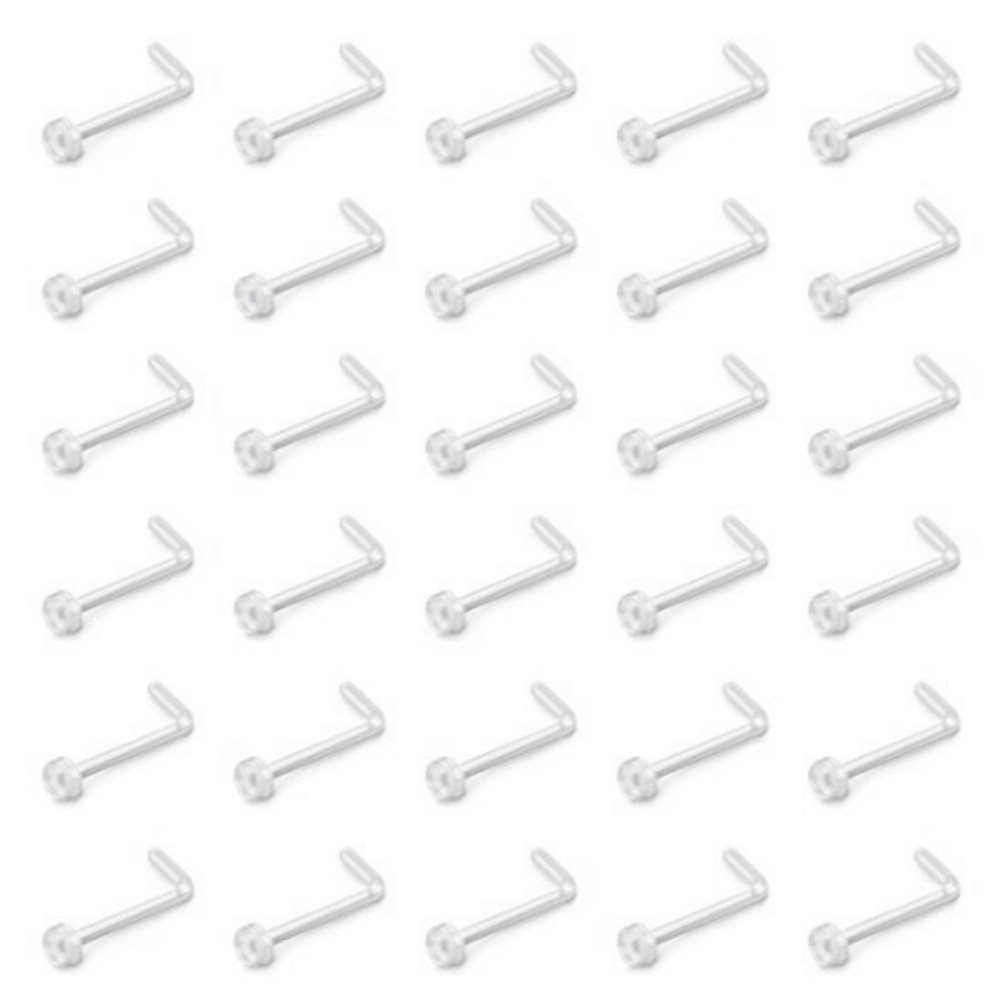 Body Jewelry Ideas - 60 sztuk akrylowych kolczyków do nosa,
