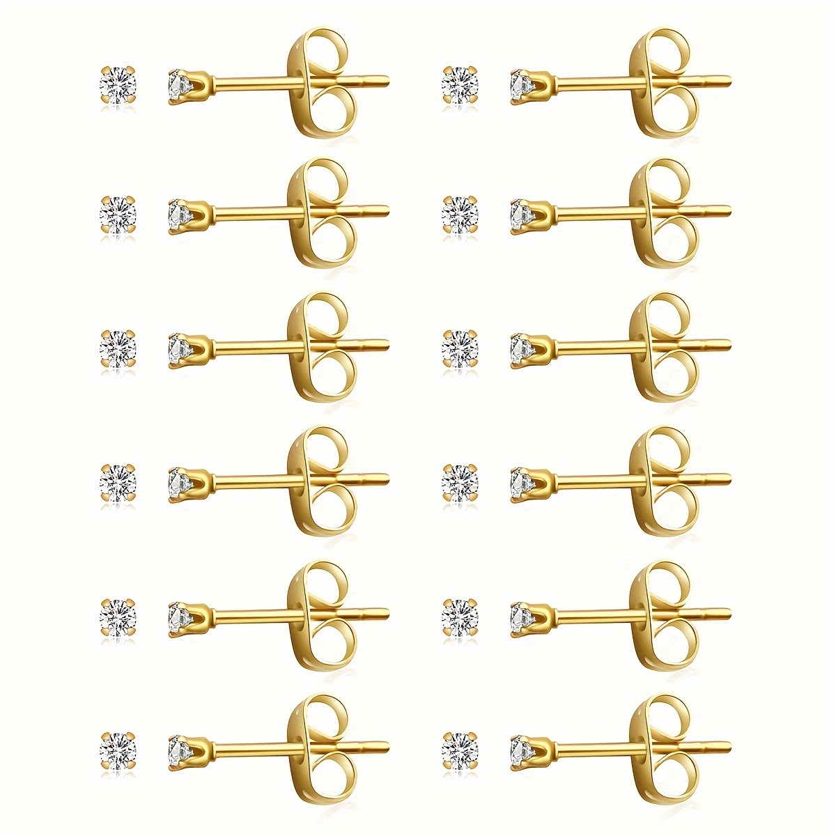 Body Jewellery - 12 sztuk/24 sztuk proste stal nierdzewna