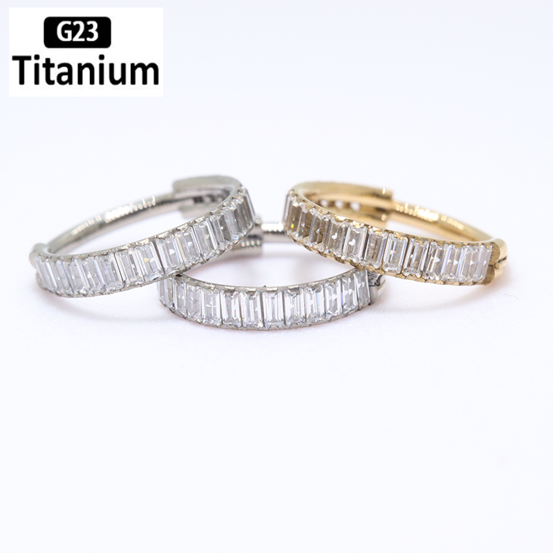 Helix Cartilage Ring - ASTM F136 tytanowa Piercing kolczyki cyrkonowa