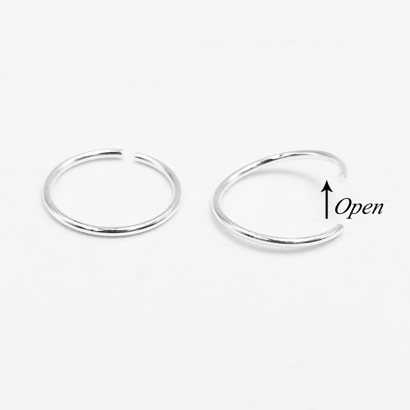 925 sterling silver kolczyk w  – Helix Cartilage Ring recenzja i cena