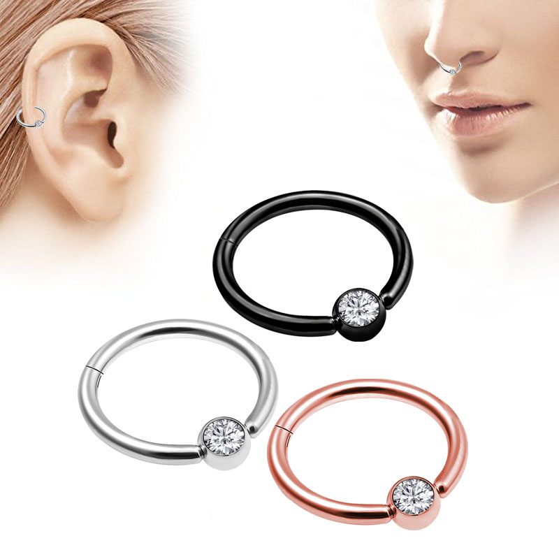 1 szt. Pierścień do nosa w sty – Helix Cartilage Ring recenzja i cena