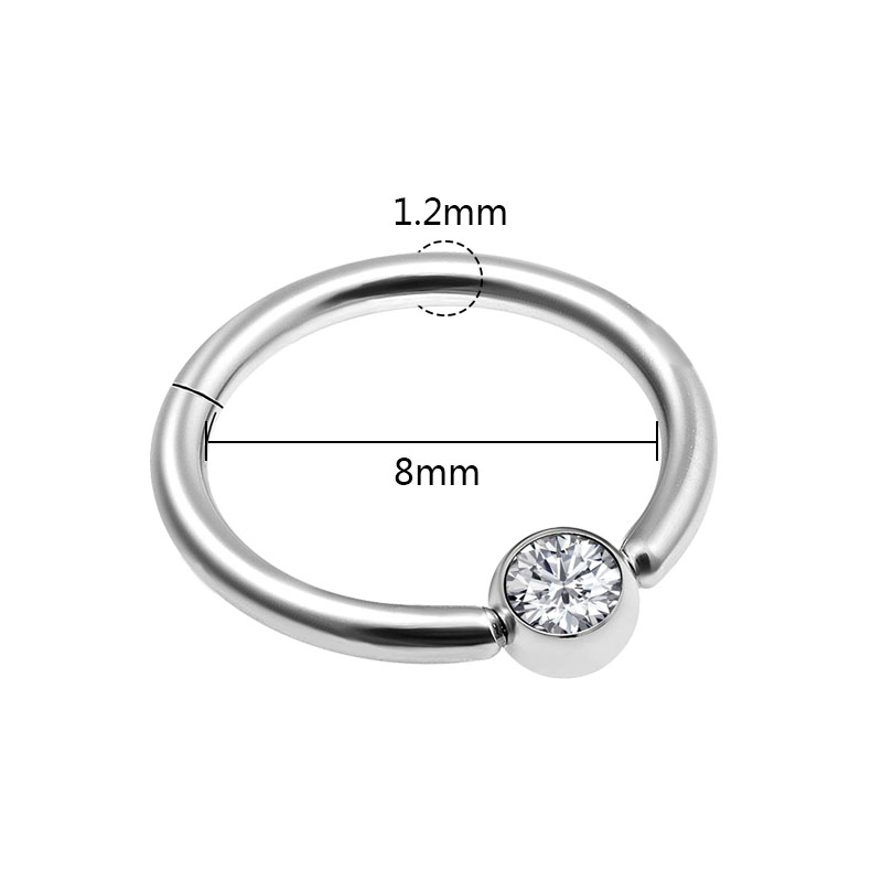 1 szt. Pierścień do nosa w sty – Helix Cartilage Ring recenzja i cena