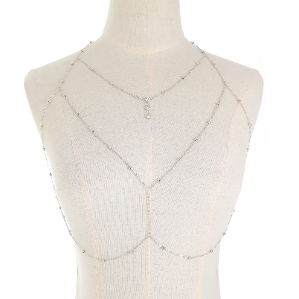 Sexy Crystal Chest Chain Harne – Body Jewelry Harness recenzja i cena