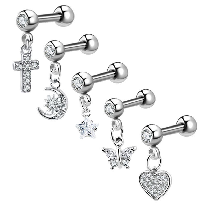 (.) Kolczyki z cyrkoniami do p – Helix Cartilage Ring recenzja i cena
