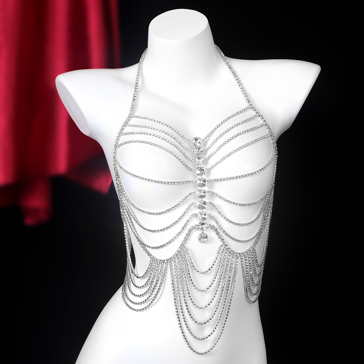Luksusowe frędzle w paski w st – Body Jewelry Harness recenzja i cena