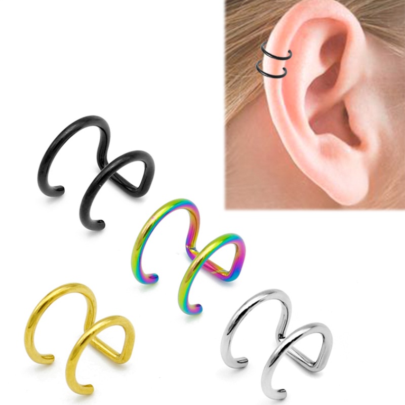 2 szt. Klipsy na ucho ze stali – Helix Cartilage Ring recenzja i cena