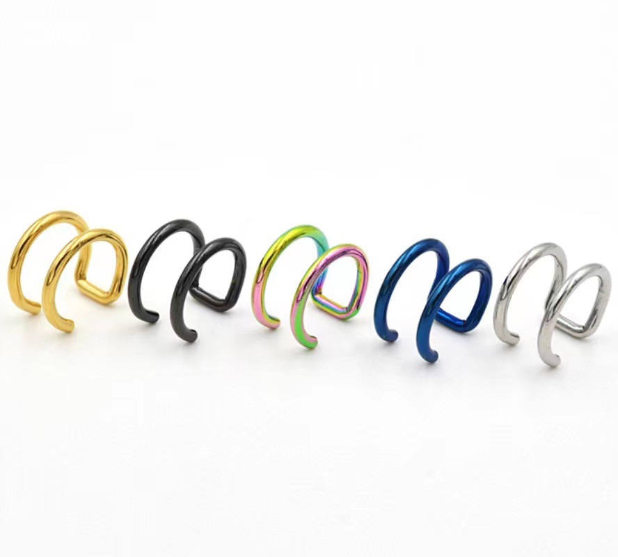2 szt. Klipsy na ucho ze stali – Helix Cartilage Ring recenzja i cena