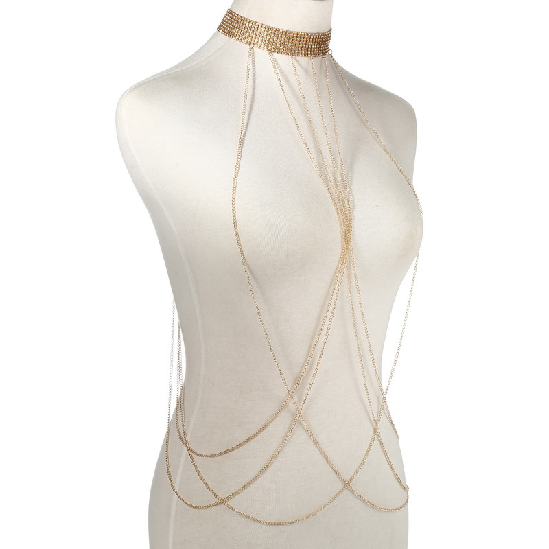 Łańcuszek do ciała w kolorze z – Body Jewelry Harness recenzja i cena