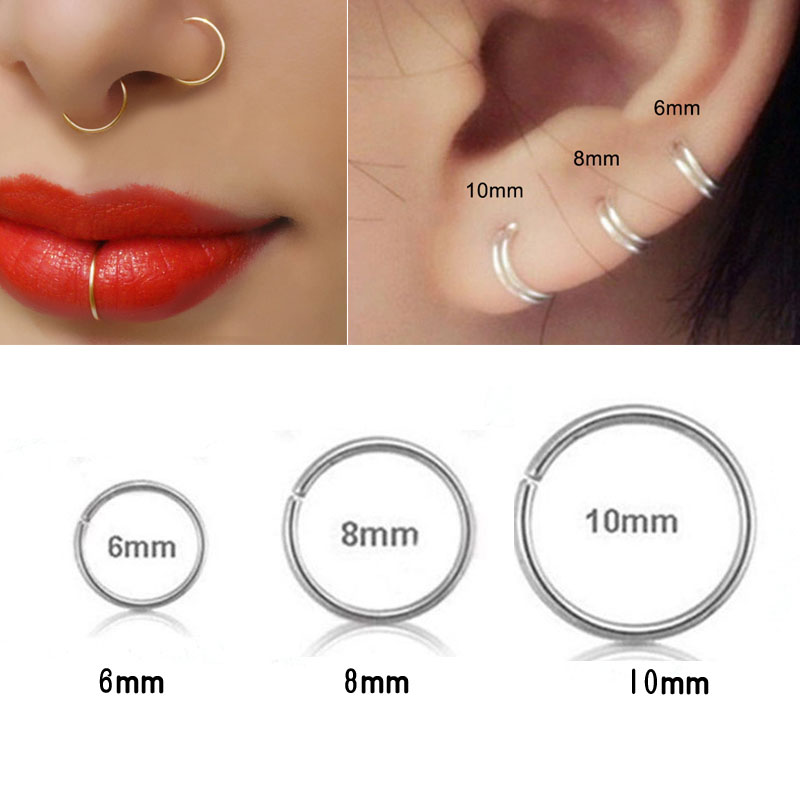 925 srebrny kolczyk w nosie li – Helix Cartilage Ring recenzja i cena