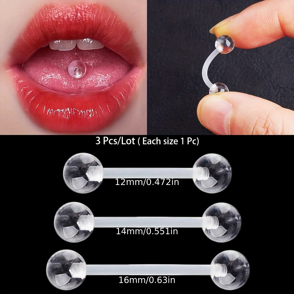 3 sztuk/zestaw (każdy rozmiar  – Body Jewelry In Store recenzja i cena