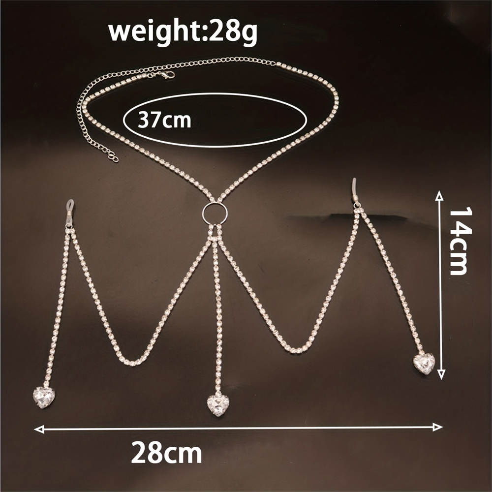 Wykwintna moda błyszczące krys – Body Jewelry Harness recenzja i cena