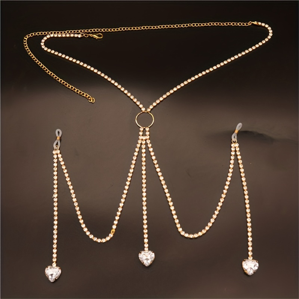 Wykwintna moda błyszczące krys – Body Jewelry Harness recenzja i cena