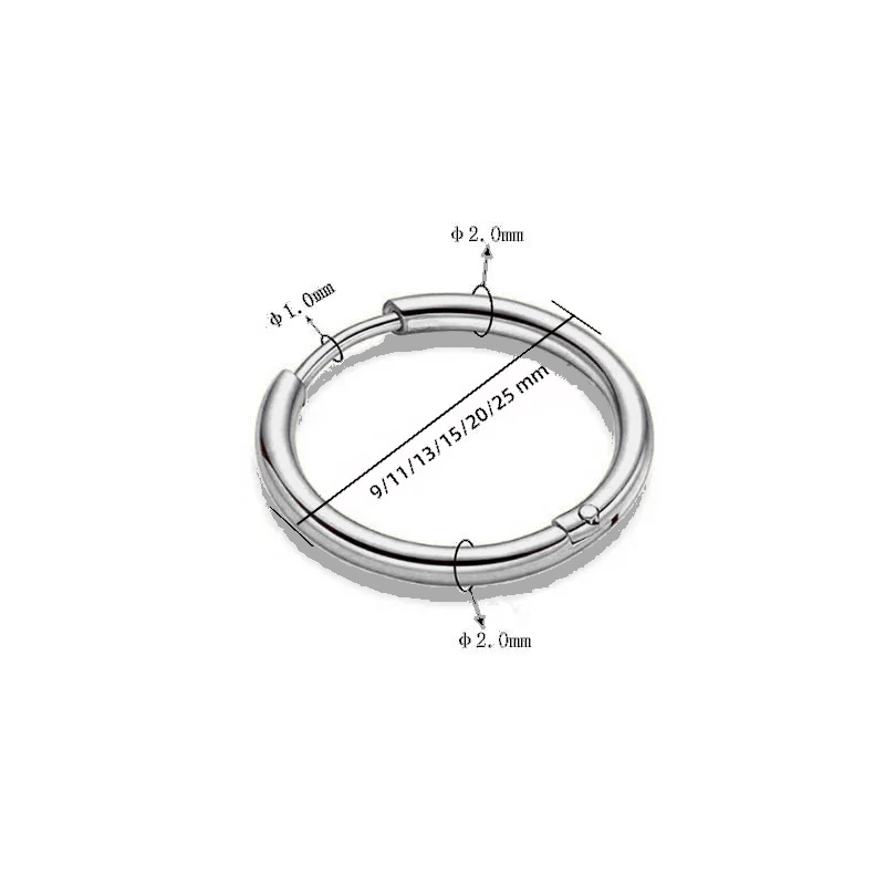 9/11/13/15/20/25mm Solidny sre – Helix Cartilage Ring recenzja i cena