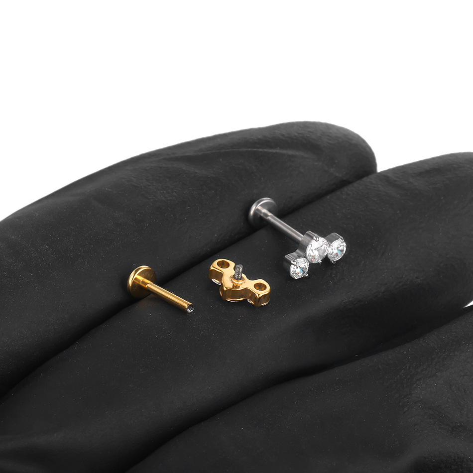 1/5PCS Titanium Piercings CZ L – Helix Cartilage Ring recenzja i cena