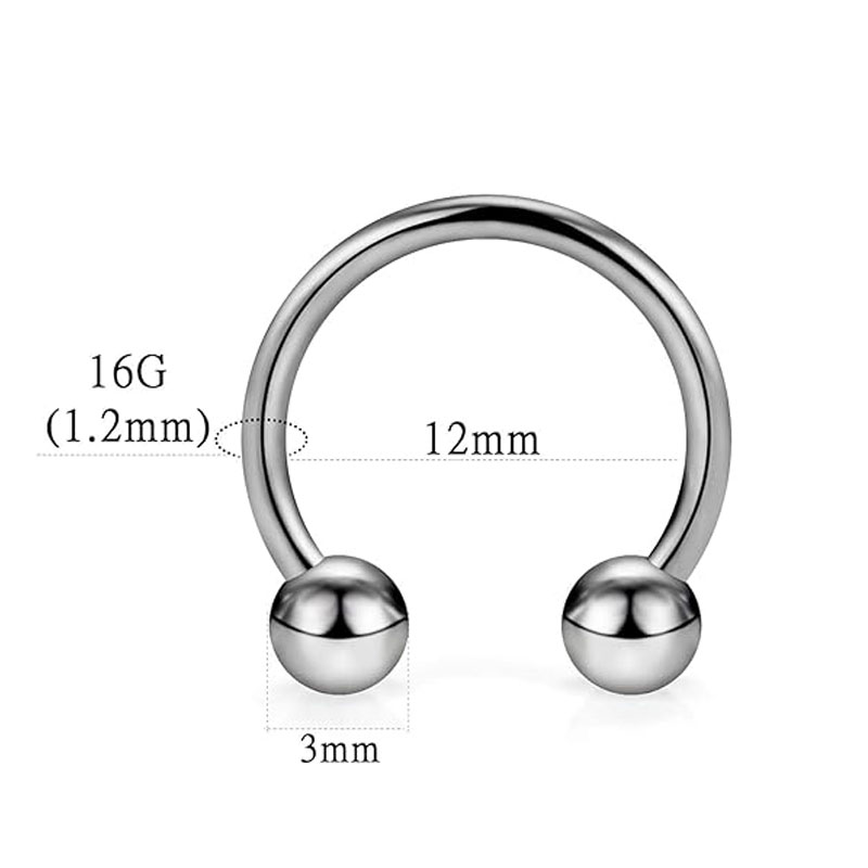 1/5 sztuk tytanowa podkowa prz – Helix Cartilage Ring recenzja i cena
